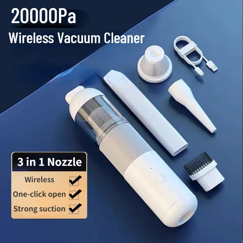 Car Vacuum Cleaner New 3 In1 Wireless Automobile Vacuum Cleaner Portable Robot Vacuum Cleaner Handheld Mini Dust Catcher