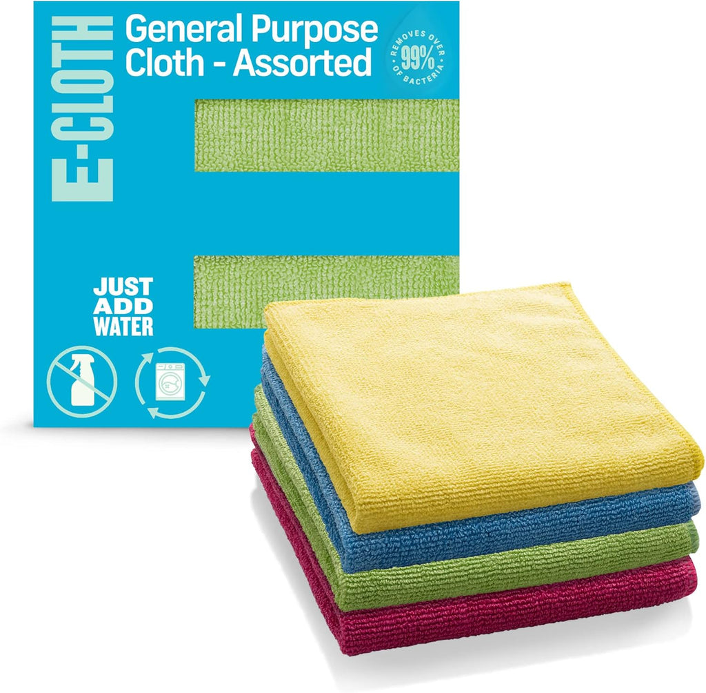 Microfiber Cloth 4-Pack, World'S Leading Premium Microfiber Cleaning Cloth, Twice as Durable as Competition, 1 Year Guarantee, Ideal for Kitchen, Countertops, Sinks, and Bathrooms, Assorted