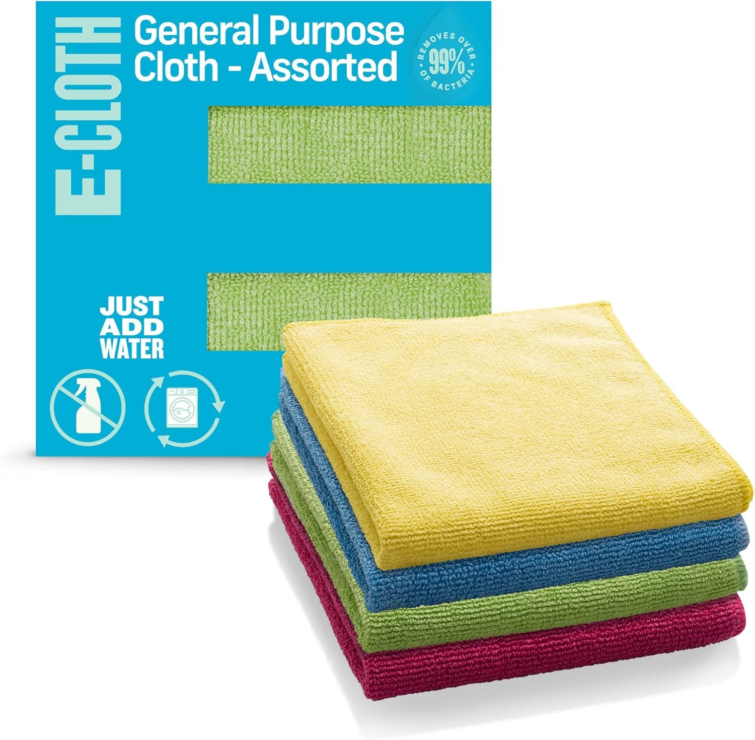 Microfiber Cloth 4-Pack, World'S Leading Premium Microfiber Cleaning Cloth, Twice as Durable as Competition, 1 Year Guarantee, Ideal for Kitchen, Countertops, Sinks, and Bathrooms, Assorted
