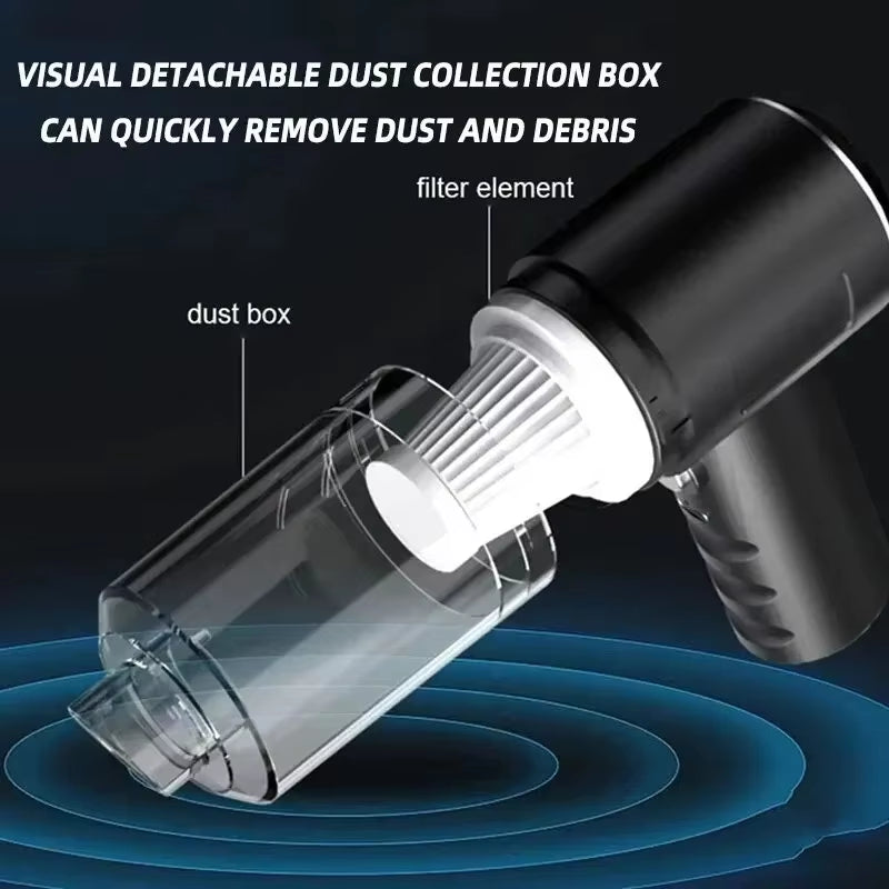 6000PA Car Vacuum Cleaner Wireless Vacuum Cleaner Strong Suction Handheld Vacuum Cleaner Powerful Blower for Car Home