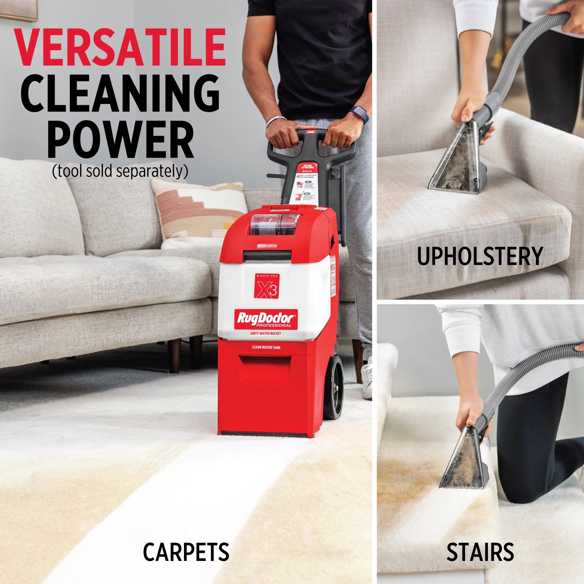 X3 Commercial Carpet Cleaner - Pro Pet Pack, Includes 48 Oz. Pet Cleaner