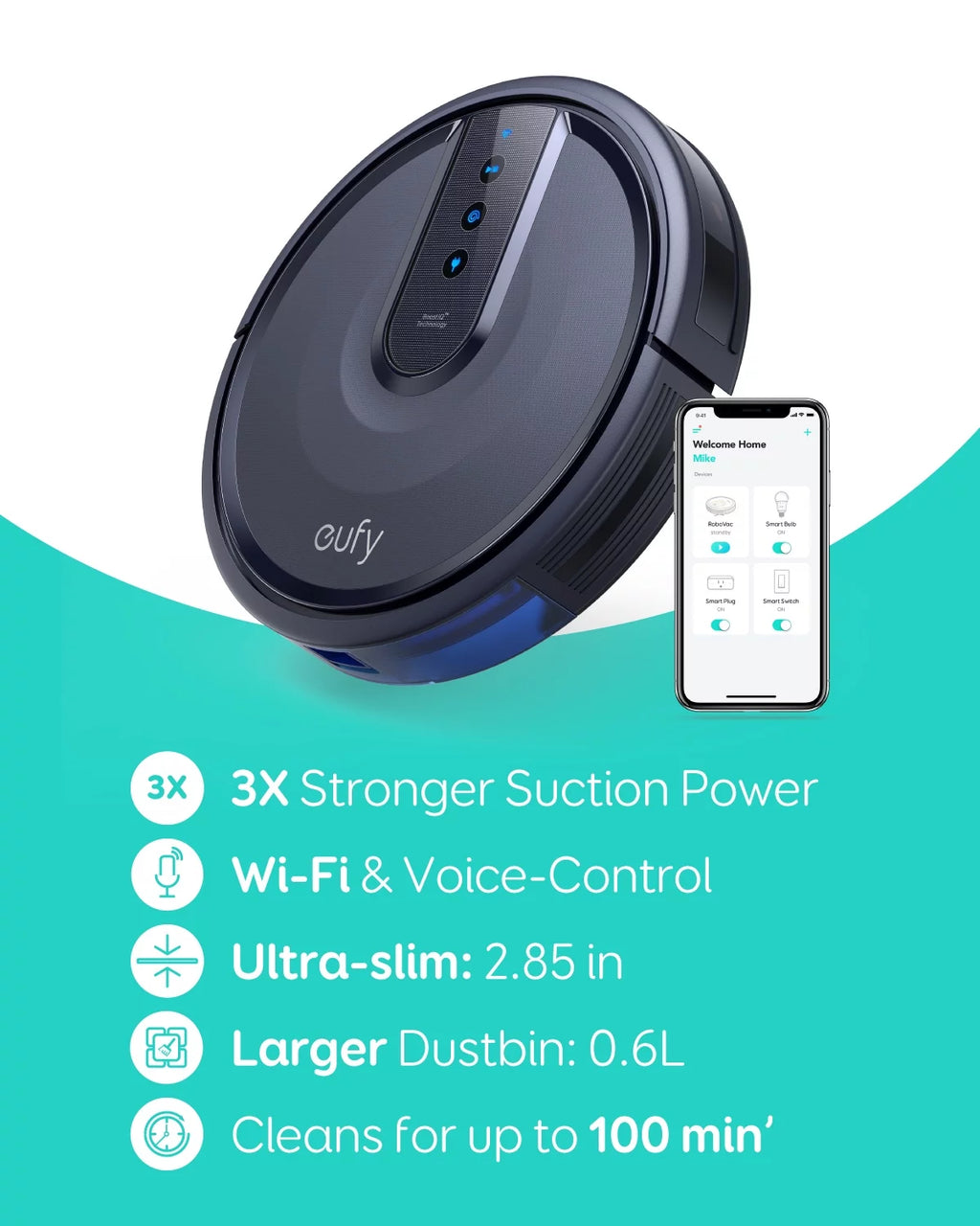 Robovac 25C Wi-Fi Connected Robot Vacuum