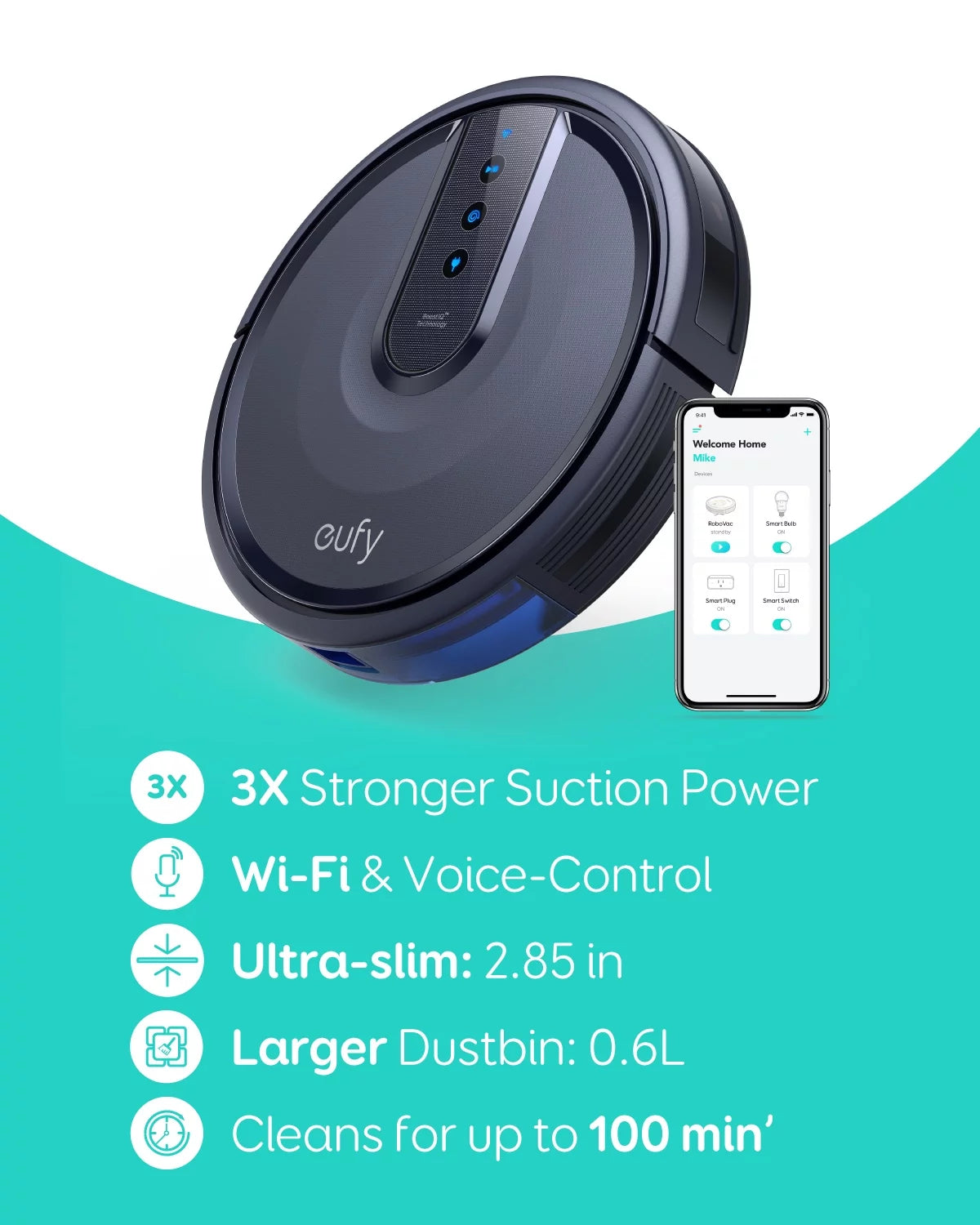 Robovac 25C Wi-Fi Connected Robot Vacuum