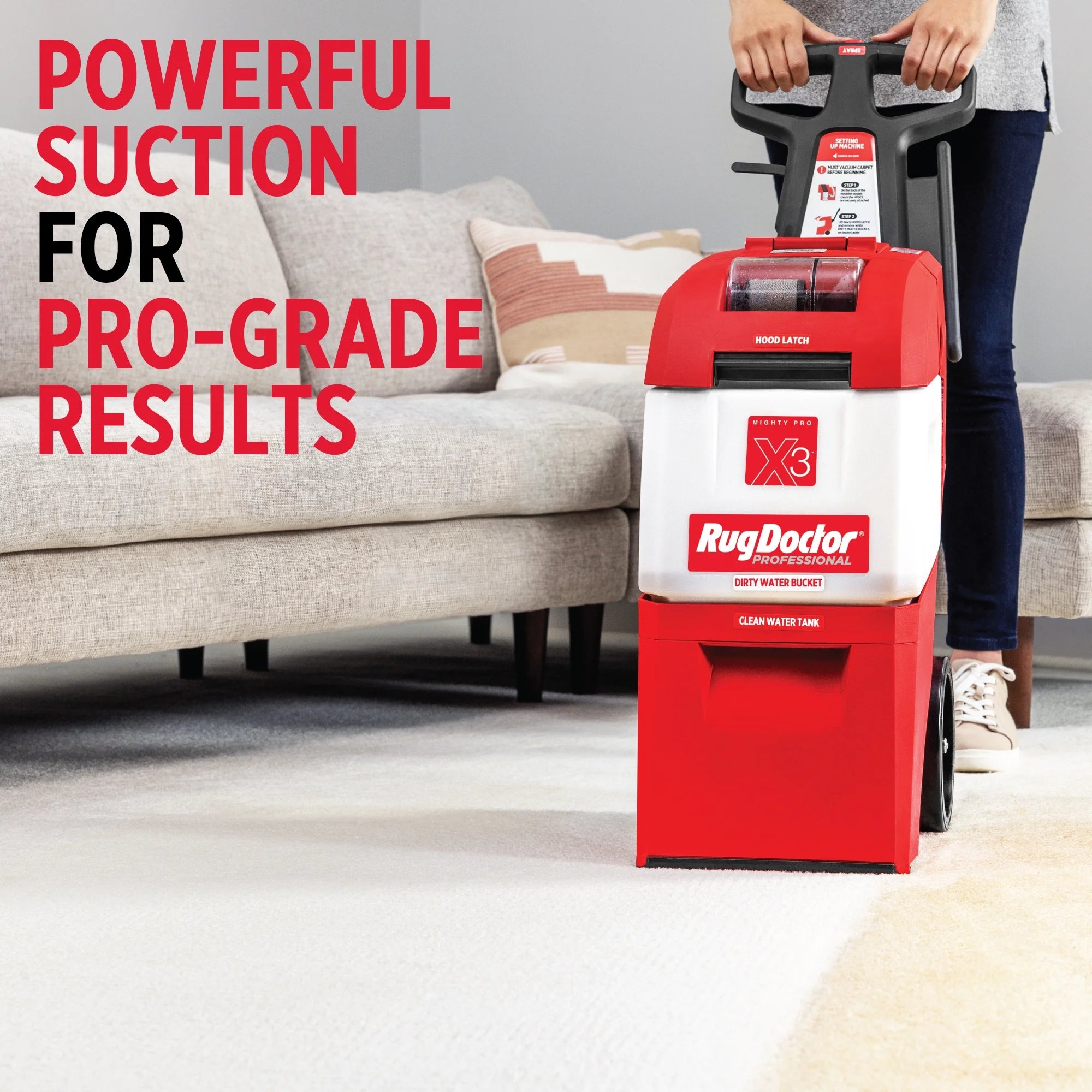 X3 Commercial Carpet Cleaner - Pro Pet Pack, Includes 48 Oz. Pet Cleaner