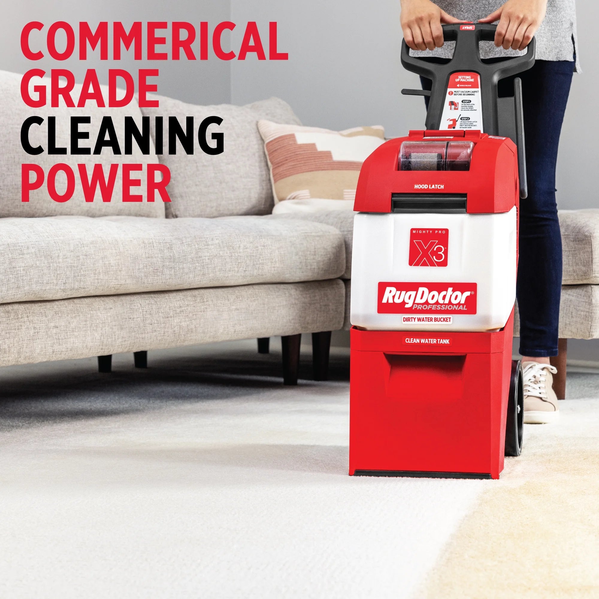 X3 Commercial Carpet Cleaner - Pro Pet Pack, Includes 48 Oz. Pet Cleaner