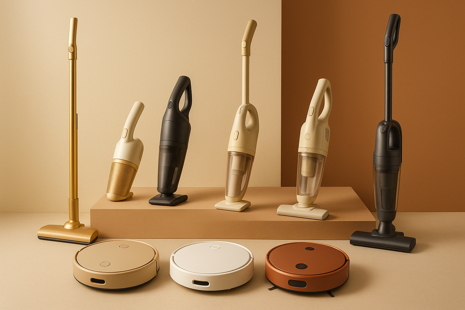 variety of smart vacuums and hand held and stick vacuums